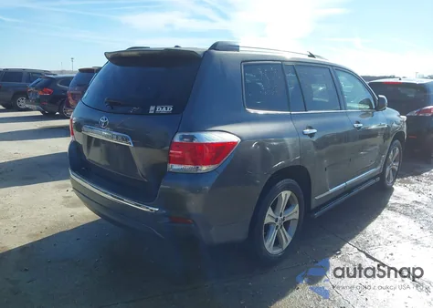 2012 Toyota Highlander Limited V6 z USA, uszkodzony, nr VIN 5TDYK3EH1CS073800